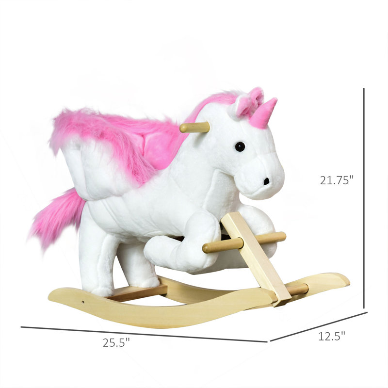 Jouet, cheval à bascule licorne