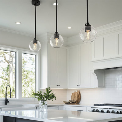 1 - Light Matte Black Single Pendant(3-Pack)