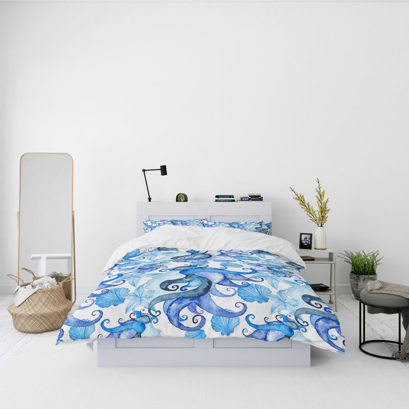 Abstract Duvet Cover, King Duvet Cover + 2 King Shams