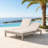 5-Position Reclining Double Chaise Lounge With Folding Side Tables - Ideal For Garden & Outdoor Relaxation-480843753