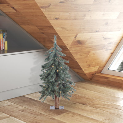 Natural Bark Alpine Artificial Christmas Tree