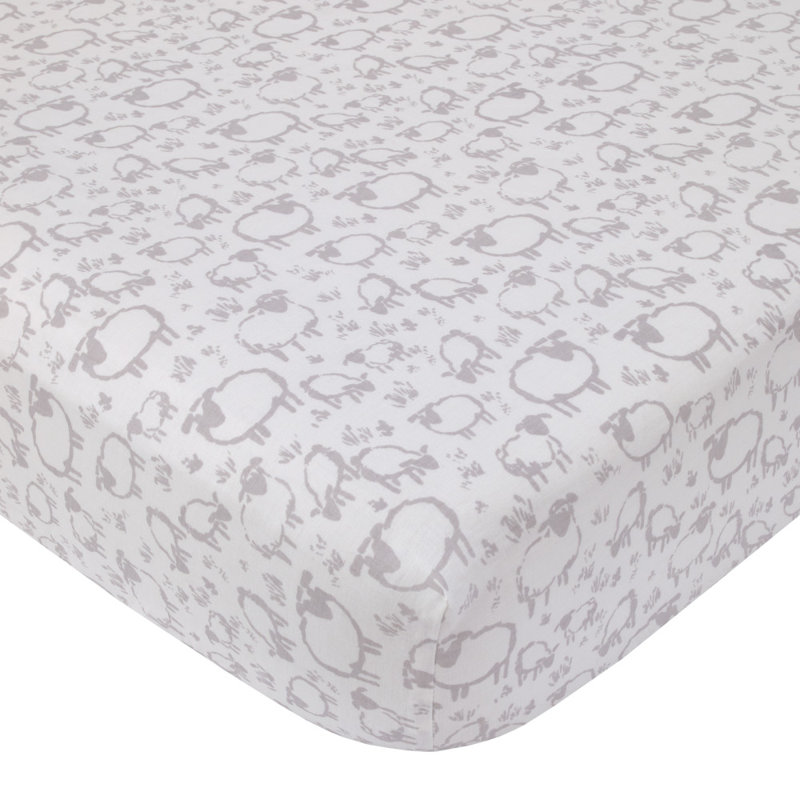 NoJo Together is Better White, Gray, and Taupe Stripes and Dots 4 Piece Nursery Crib Bedding Set 