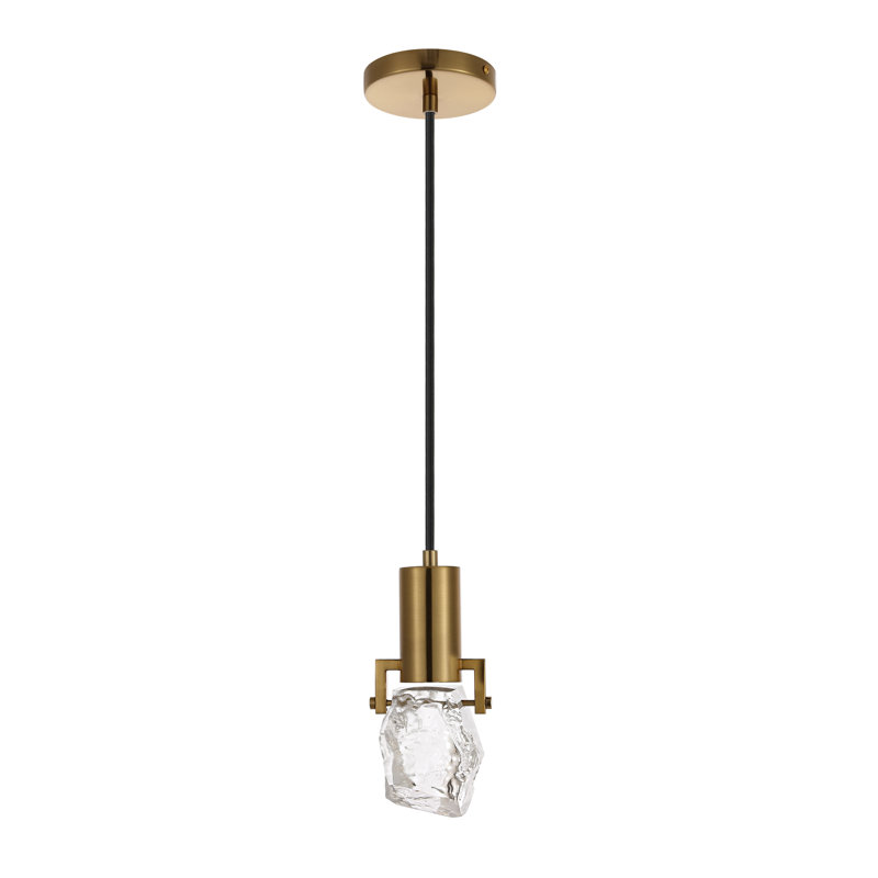 Paynter 1 - Light Crystal Pendant, Brass