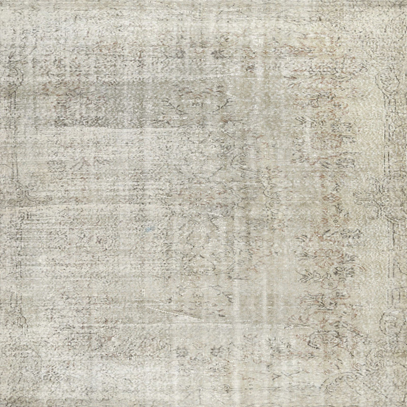 Tapis contemporain gris, Carré 4 pi