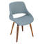 Ensemble de chaises de salle à manger de style Mid-Century moderne avec revêtement élégant