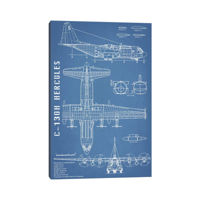 Action Blueprints - Wrapped Canvas Print