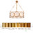 Chrispher 3-Light Gold Drum Chandelier with Frosted Glass shade
