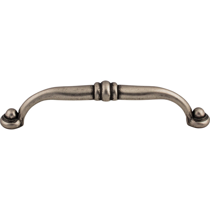 Polished Pewter Cup Handle with Mounting Hardware
