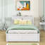 Ezai Wood Platform Bed with Trundle and Pull Out Shelves-277104597