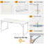 Table pliante rectangulaire réglable 47,2 po