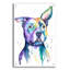 Art mural en verre rouge Red Barrel Studio® «Rainbow Dogs American Pit Bull Terrier» par Lindsay Kivi-494370040
