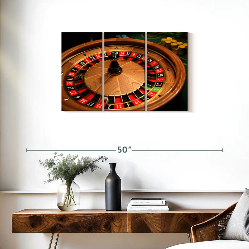 Table de roulette classique, H 20 po x l 33 po