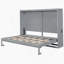 Lit escamotable double pleine grandeur, gris-1896056638-1896056639