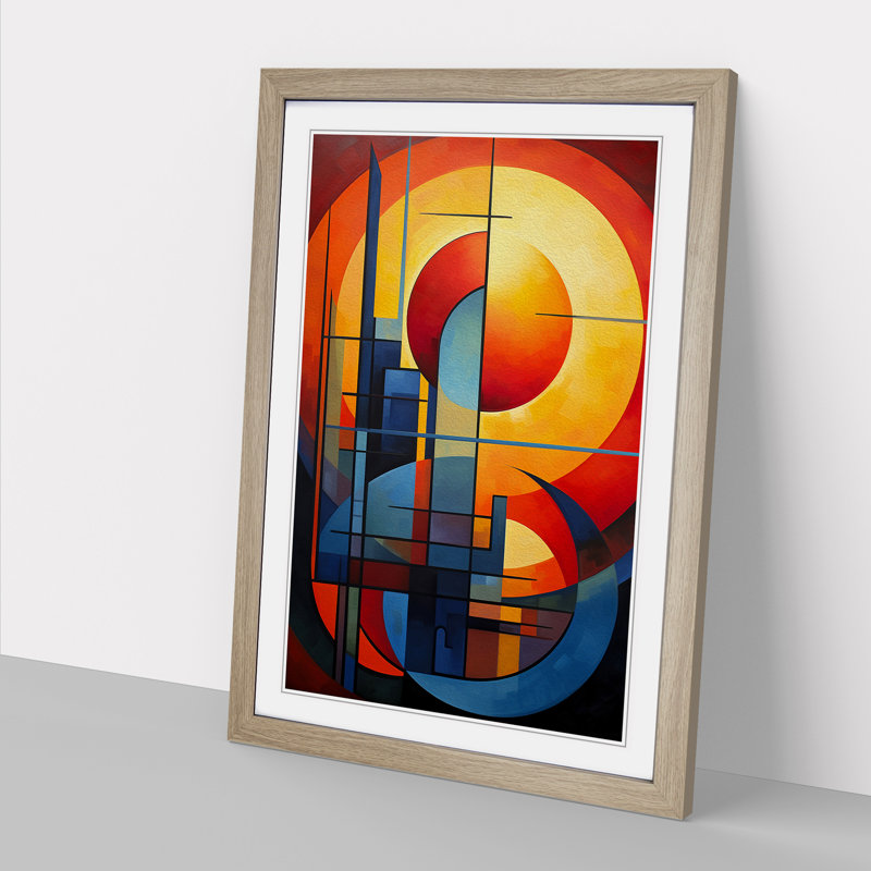 Single Picture Frame Print on Wood, 34cm H x 25cm W, Oak Framed