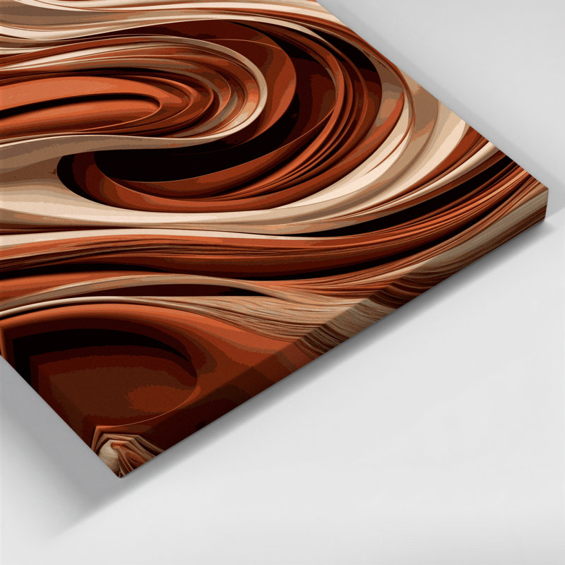 Art numérique sur toile, abstraction numérique 2, H 12 po x l 18 po