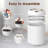  Motion Sensor Trash Can with Lid, 3 Gallon Electric Bathroom Garbage can, Small White Wastebasket Touchless Trash Bin,Automatic Mini Trashcan for Bedroom,Toilet, Office, rv, Living Room-white