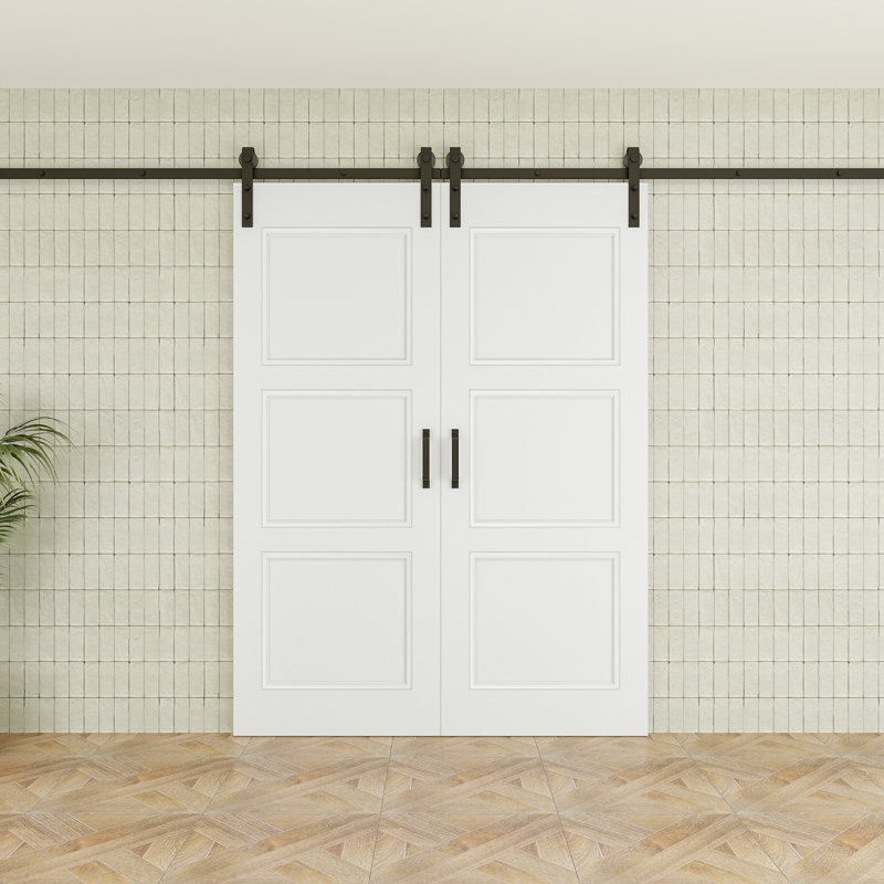 Porte de grange coulissante en bois 80 po H 3 po, 60 po x 80 po