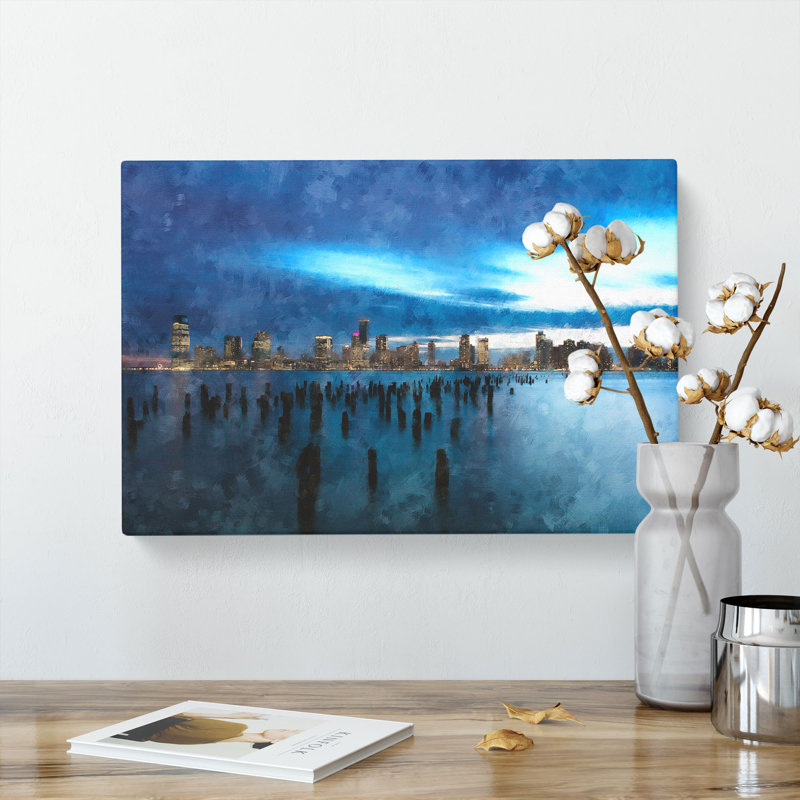 New Jersey Skyline - Wrapped Canvas, 50cm H x 76cm W x 3cm D