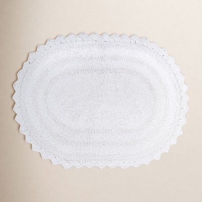 Lisk Oval Cotton Bath Rug