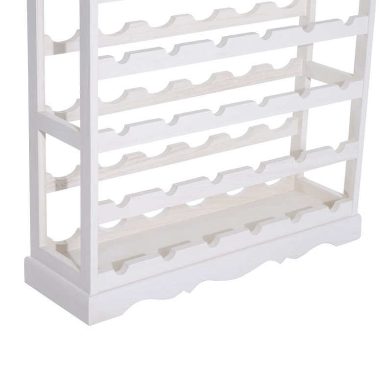 Georgetta Floor Wine Bottle Rack, White