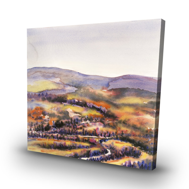 Beautiful hills - 32"x32" art on canvas
