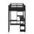 Space-Saving Loft Bed Featuring Built-In Closet, Workspace, And Organizational Shelving