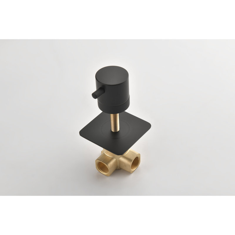 Valve de douche 3/4 po en laiton à très haut débit - avec fabrication et poignée réglable pour un contrôle constant de la température