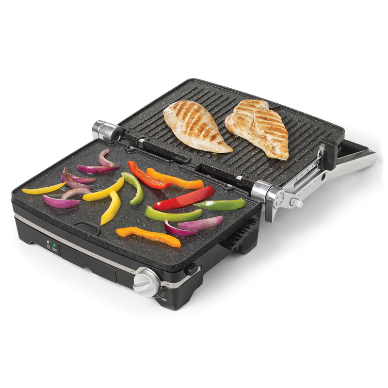 Starfrit The Rock Panini Grill with Reversible Plates