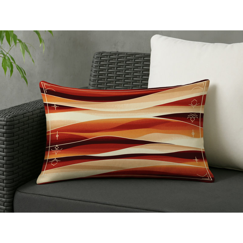 Amber Echo Indoor And Outdoor Throw Pillow, Rectangle 14"H x 20"W