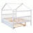 Annais Wooden House Bed with Trundle-958705448-958705453