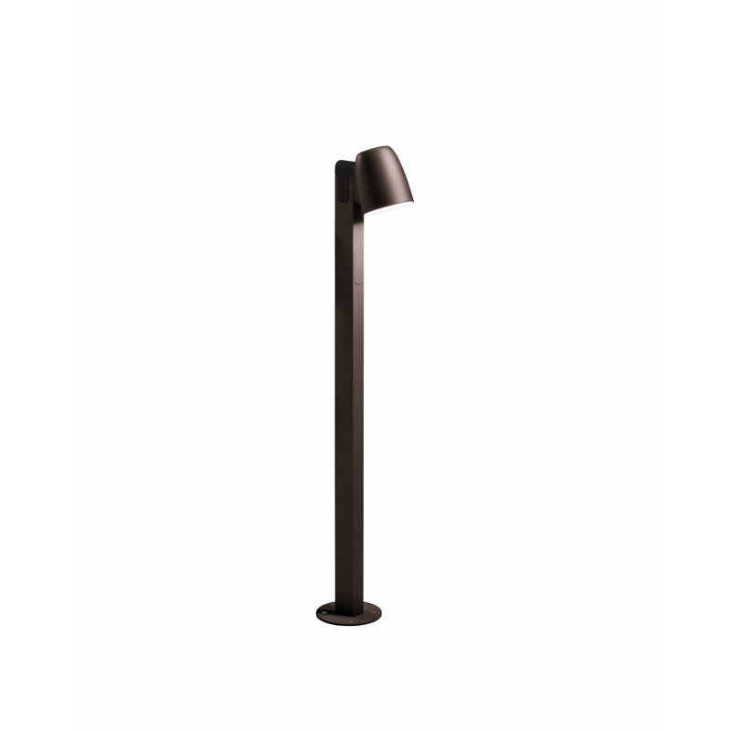 Borne d'éclairage DEL Nut, Brun graphite, H 35,43 po x l 6,89 po x P 6,89 po