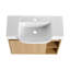 Meuble-lavabo mural multifonctionnel avec porte à fermeture en douceur et tablettes ouvertes-1284596228-1284596254