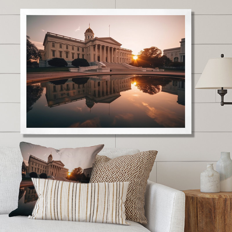«Virgina Architectural Heritage II», reproduction sur toile, Cadre photo blanc, H 16 po x l 32 po x P 1 po