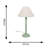 Nephi Bobbins Painted Table Lamp with Tapered Natural Linen Trim Scallop Shade-1764497640-1768459582-1768459580