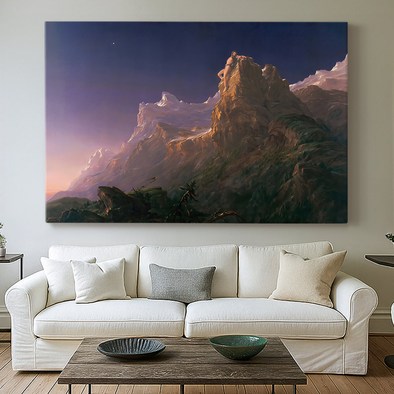Prometheus Bound-Thomas Cole-Gallery Wrapped Canvas-1847, 40x60