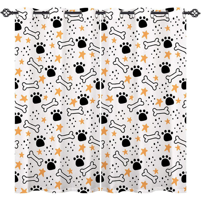 Ancelin Semi Sheer Curtain Pair
