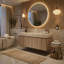 Meuble-lavabo mural 48 po avec comptoir en pierre frittée et lavabo en céramique, armoire de rangement avec 1 tiroir et porte à fermeture en douceur-513372809-522743875-522743874