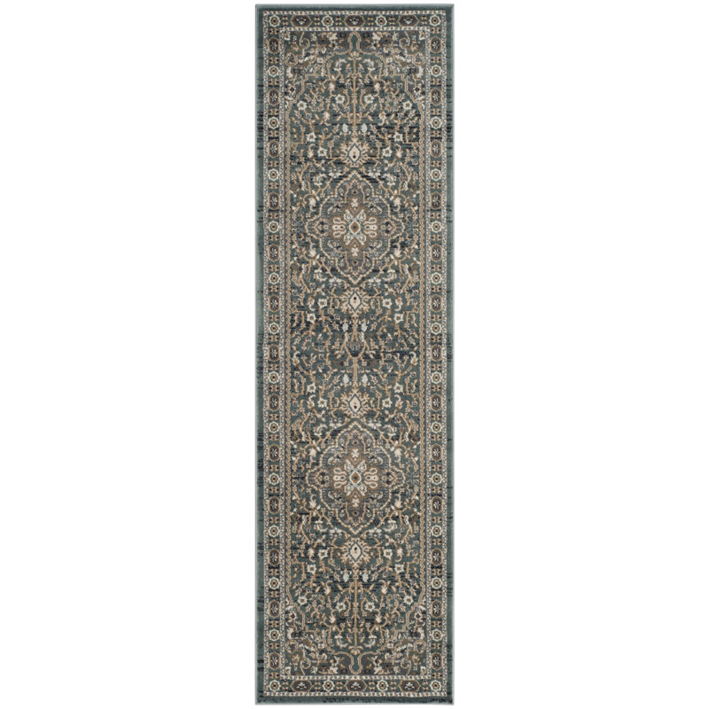 Klose Performance Oriental Rug, Square 8', Cream/Beige