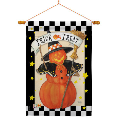 Double Sided 40'' H x 28'' W Polyester Halloween Flag Set