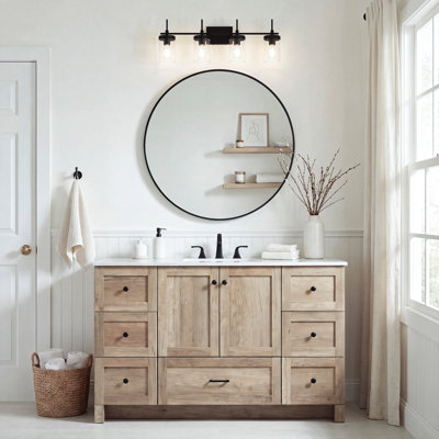 Meuble-lavabo simple avec plateau en marbre Soma