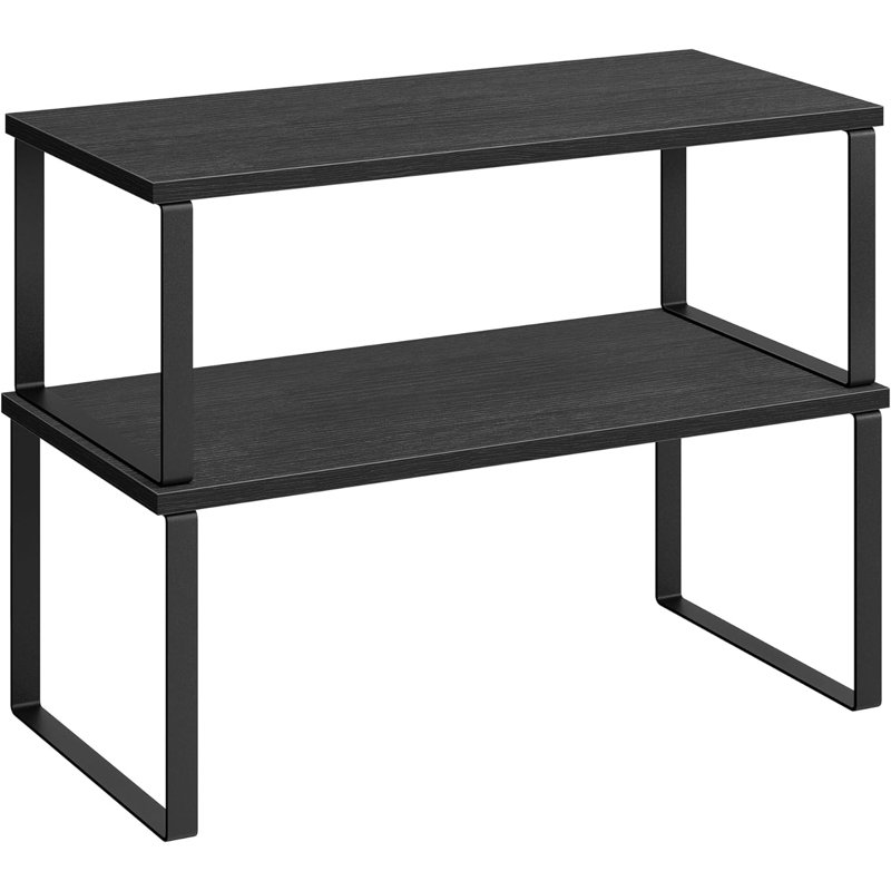 Tablettes de comptoir de cuisine, rangement pour la cuisine, étagère à épices, Noir, noir, noir, noir
