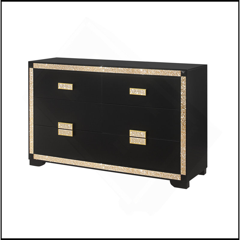 DRESSER ANIMÉ NOIR / DORÉ