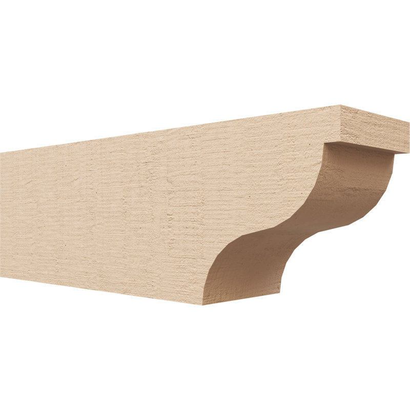 Garner Woodgrain TimberThane Rafter Tail, Primed Tan, 8" H x 24" W x 6" D