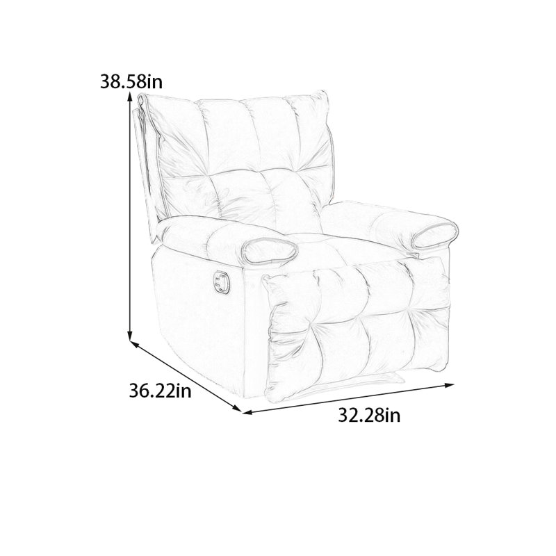 Elbeni, Rocker, Gray Leather