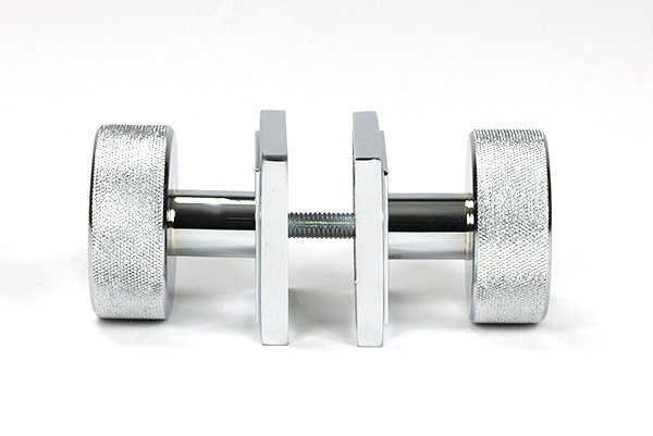 Brompton Interior Mortise Knob Set , Polished Chrome