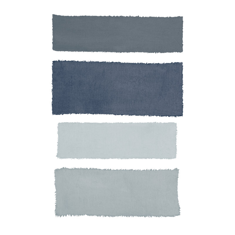 " Painted Weaving I Gray " by Piper Rhue Painting Print, 18" H x 12" W