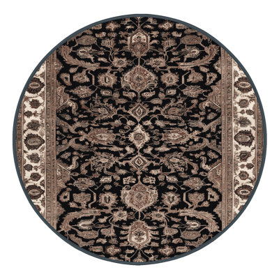 Machine Washable Persian Brown Area Rug