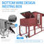 Boîte de nidification avec poulailler 75 po Gyta-623725594