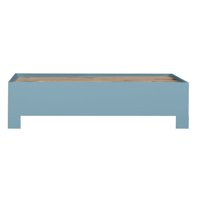 Michelle Platform Bed, Light Gray, Extra-Long Twin