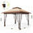 12'×12' Instant Pop-Up Gazebo with Waterproof Canopy, Mosquito Netting & Sidewalls – All-Weather Outdoor Party Tent for Patio, Garden, Backyard – Includes Wheeled Carry Bag-125226298-125226297